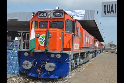 Côte d’Ivoire Prime Minister Daniel Kablan Duncan launches rehabilitation of the Abidjan to Ouagadougou railway on September 9 (Photo: Bolloré Africa Logistics).